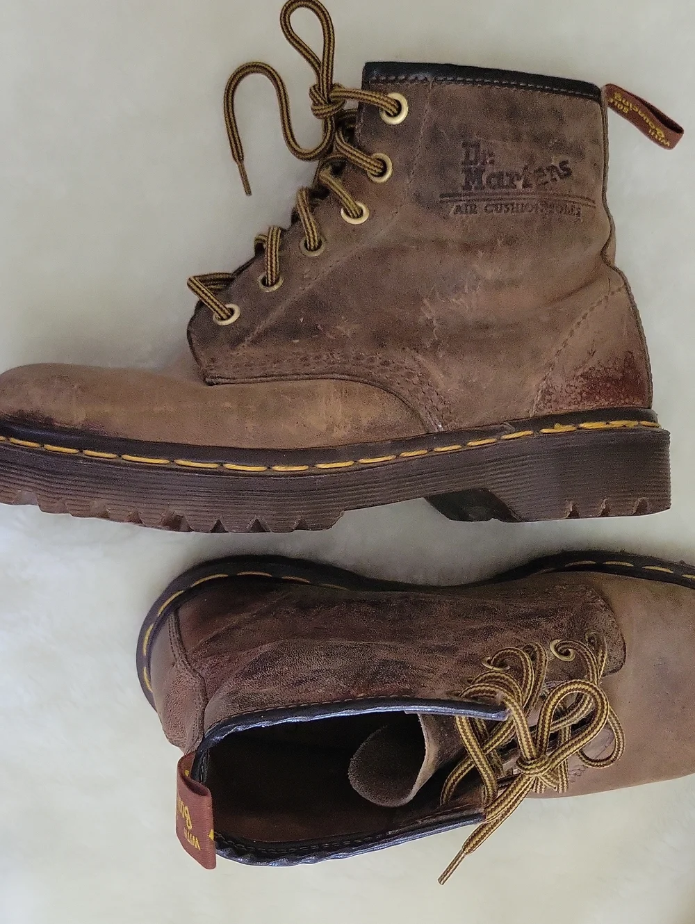 Dr. Martens 939 BEN BOOT CRAZY HORSE LEATHER. Brown Leather. Size 5Men Size 6Wom